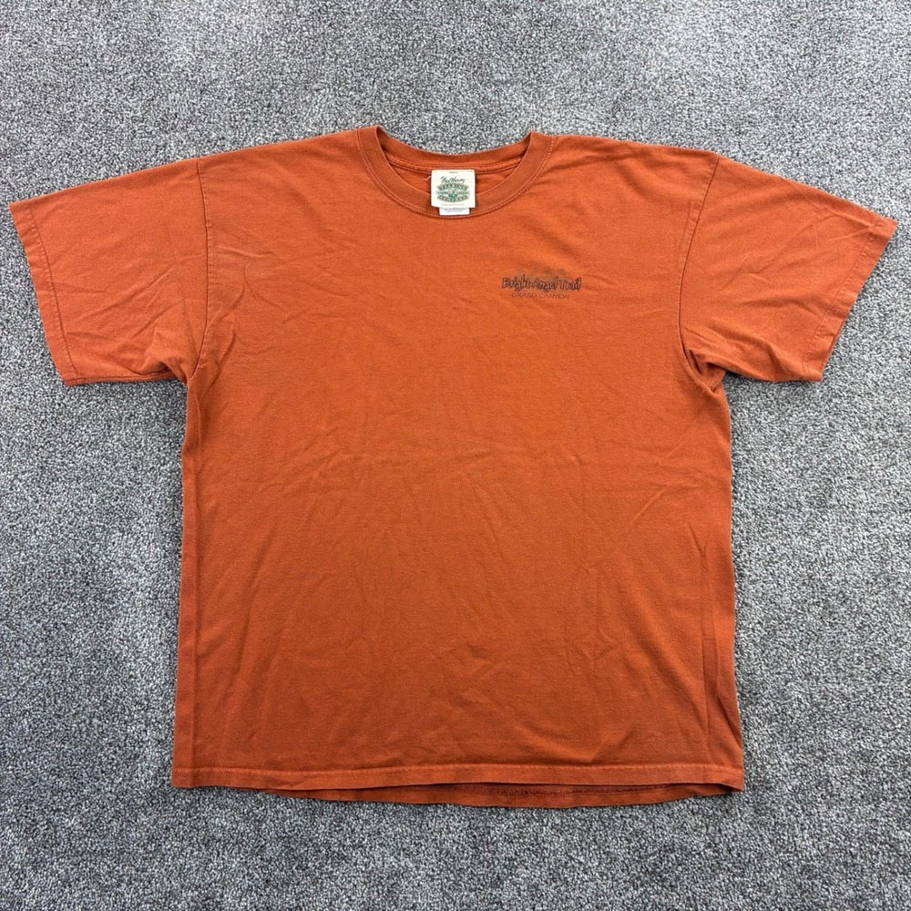 Vintage Grand Canyon Shirt Mens XL Orange Bright Angel Trail National Park